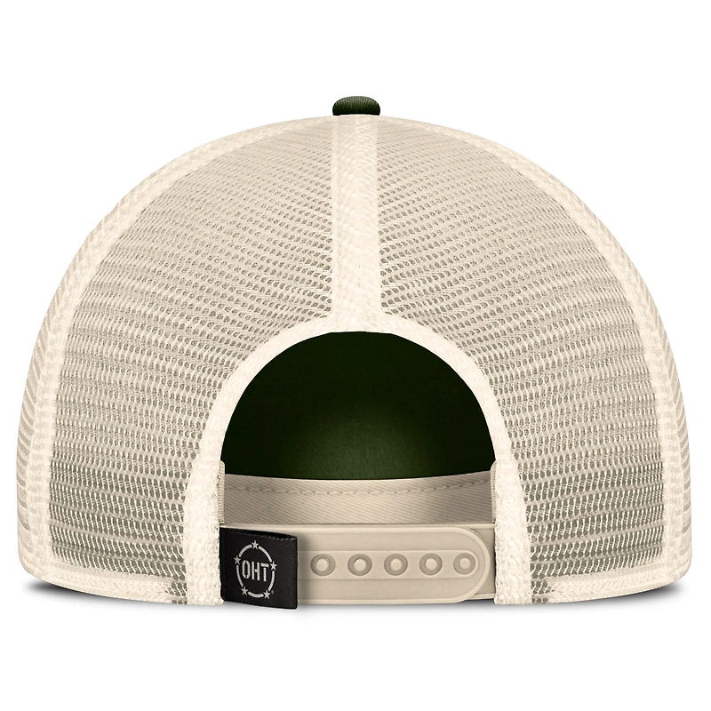 Casquette réglable pour hommes Top of the World Hunter Green Maryland Terrapins OHT Military Appréciation Glory Trucker