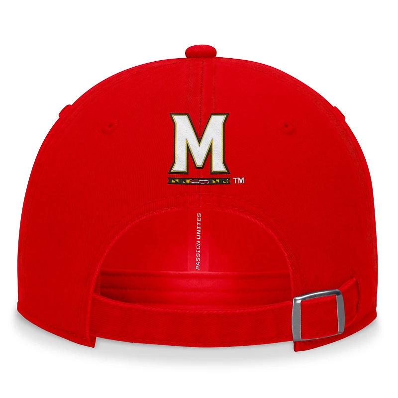 Men's Top of the World Red Maryland Terrapins Heritage CeeCee Adjustable Hat