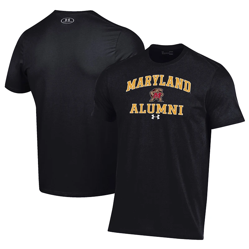 Men's Under Armour  Black Maryland Terrapins Alumni Performance T-Shirt
