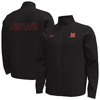 Veste entièrement zippée Under Armour Maryland Terrapins Command pour homme, noire