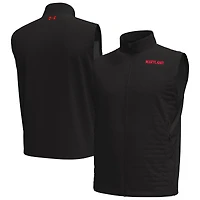 Gilet zippé Under Armour Maryland Terrapins Drive Pro Storm pour homme, noir