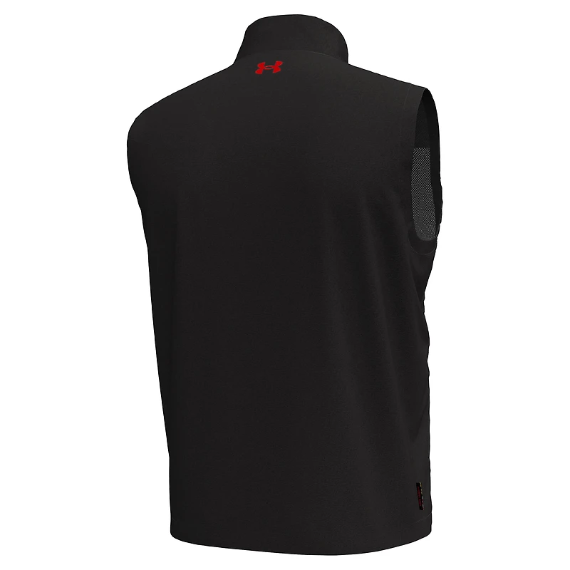 Men's Under Armour  Black Maryland Terrapins Drive Pro Storm Full-Zip Vest