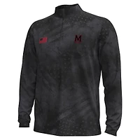 Haut demi-zippé ArmorFuse pour homme Under Armour, collection Freedom, Maryland Terrapins, noir