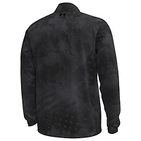 Haut demi-zippé ArmorFuse pour homme Under Armour, collection Freedom, Maryland Terrapins, noir