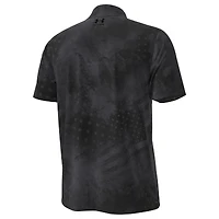Polo ArmourFuse noir pour homme des Maryland Terrapins Freedom Collection Under Armour