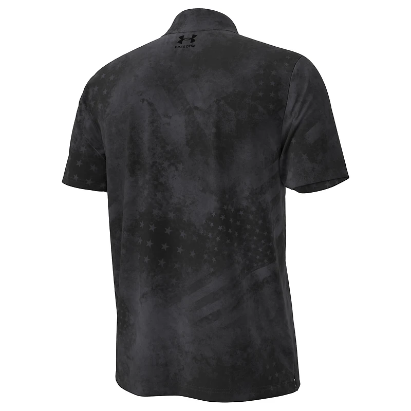 Men's Under Armour Black Maryland Terrapins Freedom Collection ArmourFuse Polo