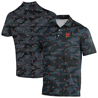Polo Under Armour noir Maryland Terrapins Gameday Armourfuse pour homme