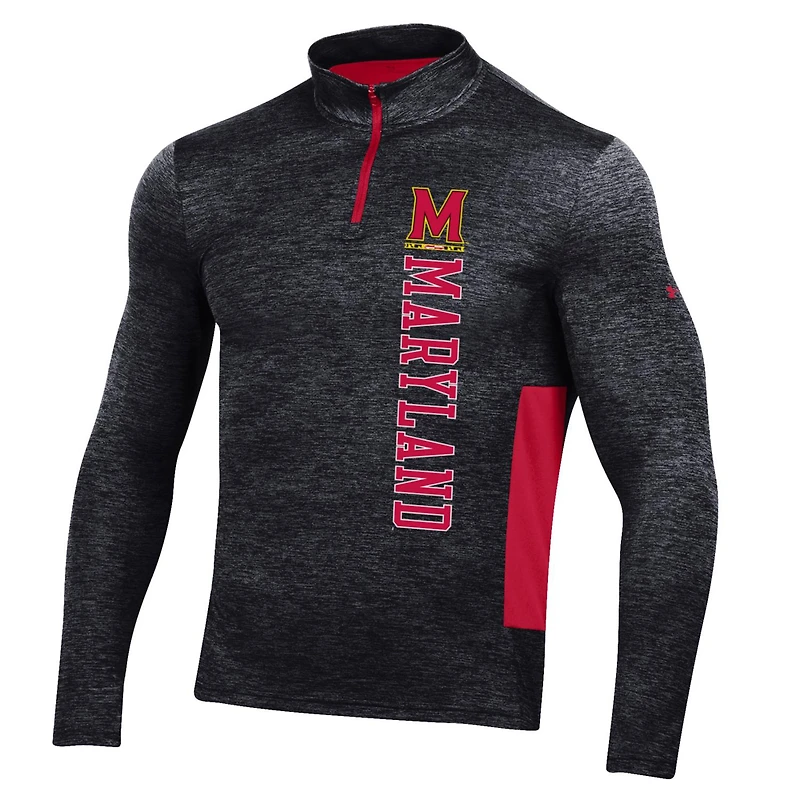 Under Armour Maryland Terrapins Gameday Twist Quarter-Zip Top pour homme Noir