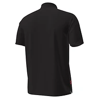 Polo Under Armour rouge Maryland Terrapins Performance Drive à rayures sur la poitrine pour homme