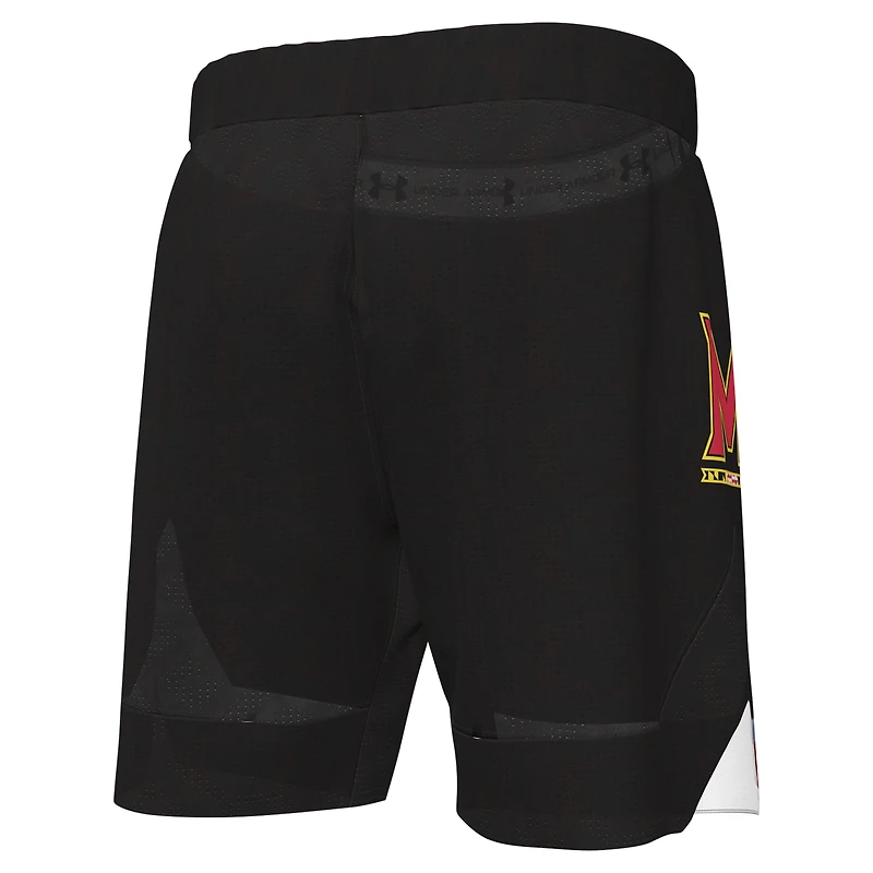 Men's Under Armour  Black Maryland Terrapins Replica Basketball Shorts