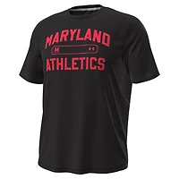 Men's Under Armour Black Maryland Terrapins Sideline Knockout T-Shirt