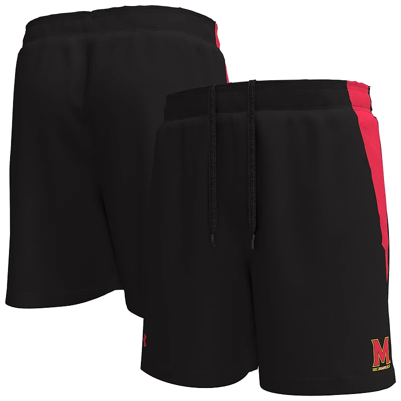 Men's Under Armour Black Maryland Terrapins Tech Vent Performance Short