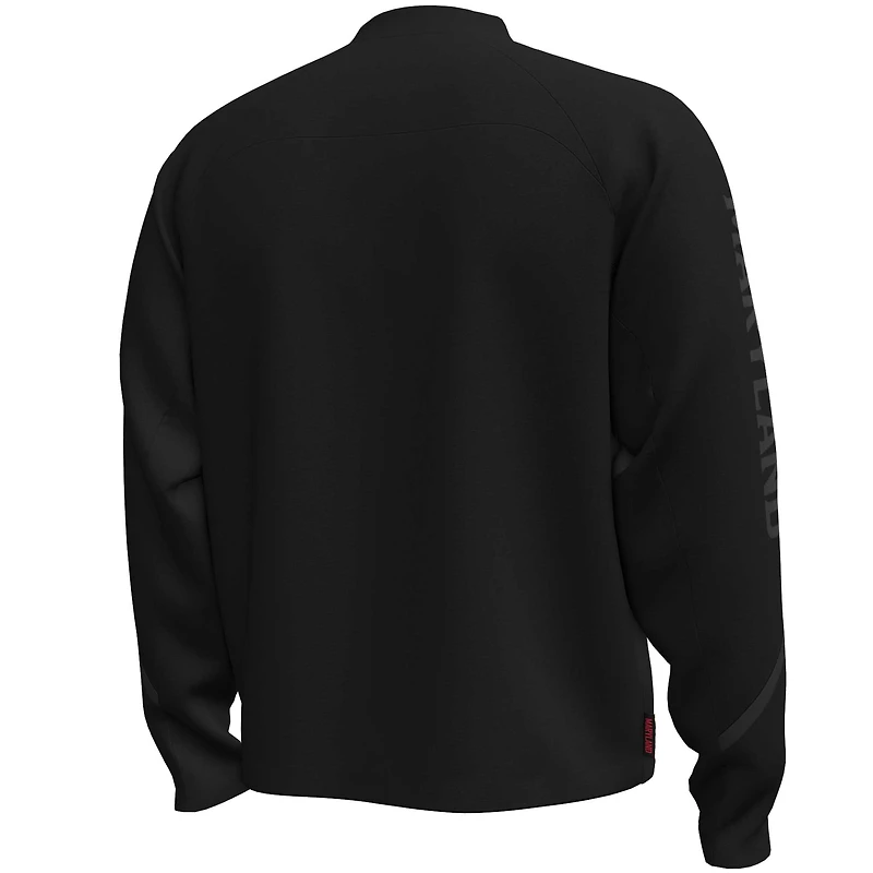 Men's Under Armour  Black Maryland Terrapins Unstoppable Full-Zip Bomber Jacket
