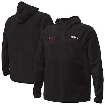 Veste zippée intégrale Under Armour Maryland Terrapins Unstoppable Raglan pour homme