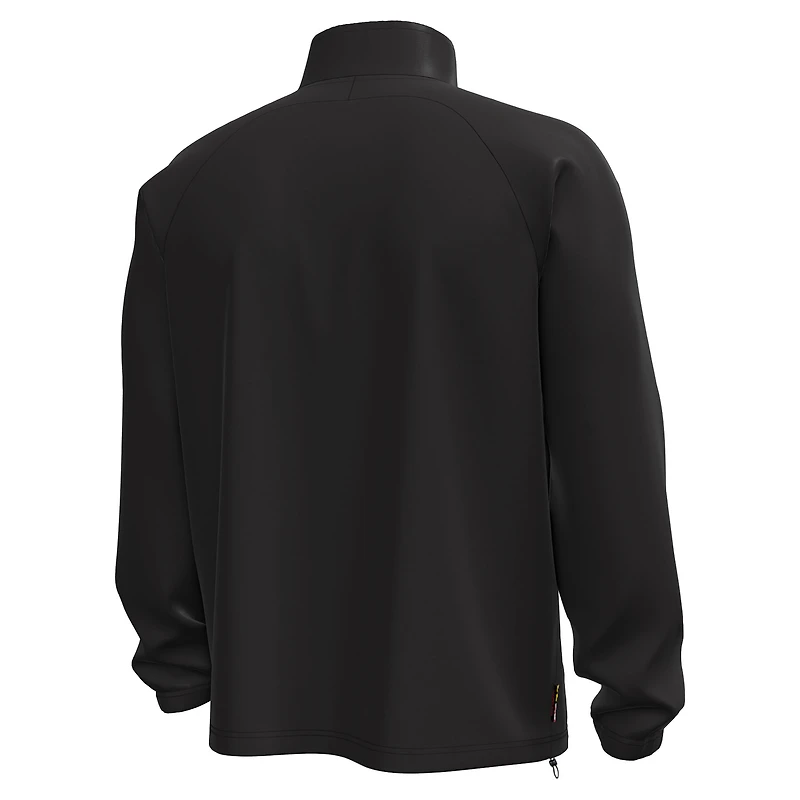 Men's Under Armour  Black Maryland Terrapins Unstoppable Woven Anorak Storm Tech Half-Zip Jacket