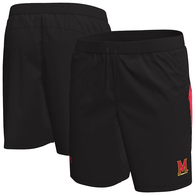 Men's Under Armour  Black Maryland Terrapins Woven Shorts