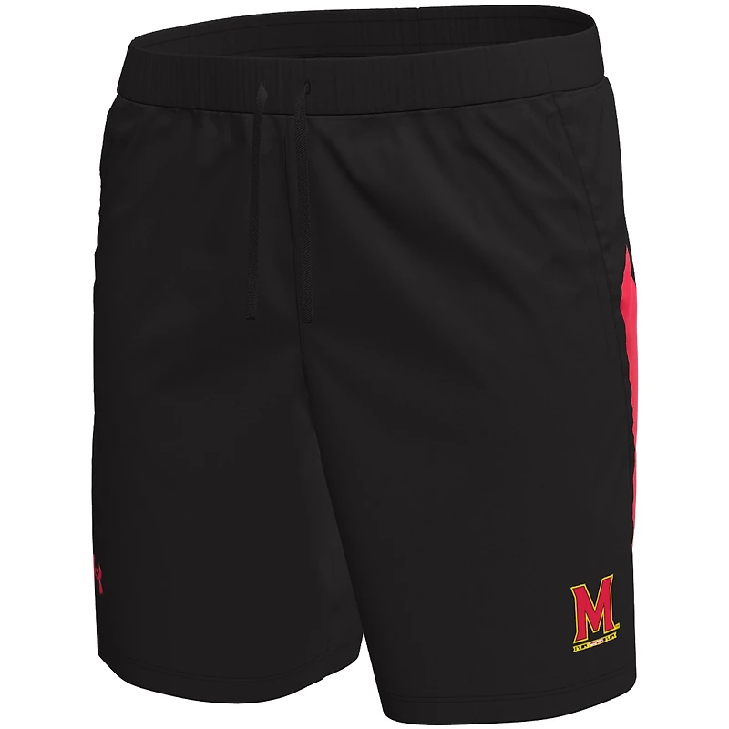 Men's Under Armour  Black Maryland Terrapins Woven Shorts