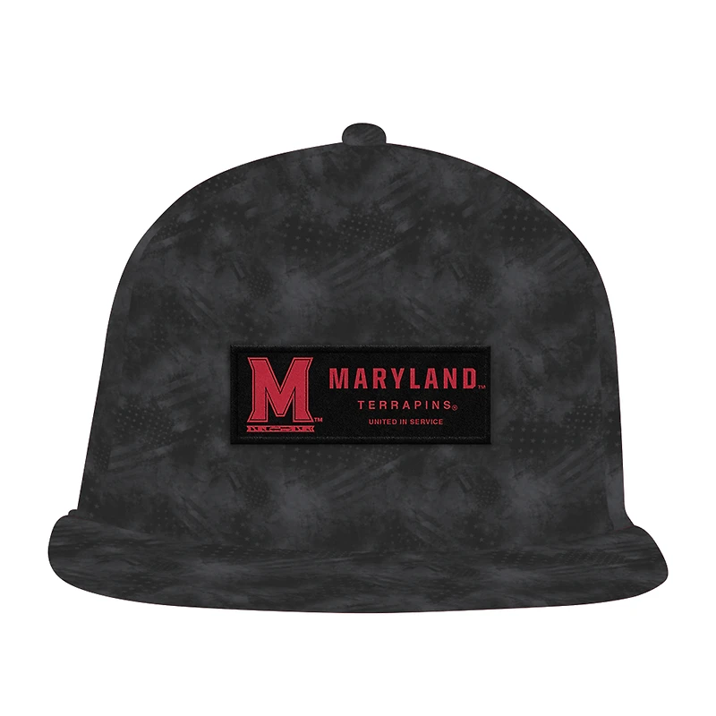 Men's Under Armour Charcoal Maryland Terrapins Freedom Collection ArmourFuse Snapback Hat