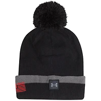 Bonnet à revers et pompon Under Armour Maryland Terrapins Freedom Collection pour homme, couleur charbon