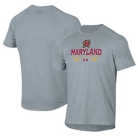 Men's Under Armour  Gray Maryland Terrapins Athletics Tech T-Shirt