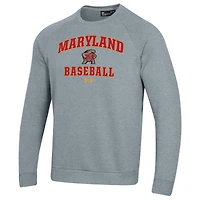 Sweat-shirt en molleton gris Under Armour Maryland Terrapins pour homme