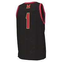 Maillot de basket-ball réplique Under Armour #1 Maryland Terrapins noir pour homme