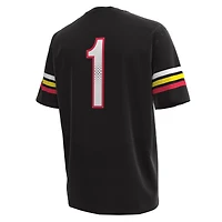 Maillot de football réplique Under Armour #1 Maryland Terrapins noir pour homme
