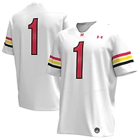 Under Armour #1 Blanc Maryland Terrapins Réplique Maillot de Football pour Homme
