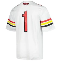 Under Armour #1 Blanc Maryland Terrapins Réplique Maillot de Football pour Homme