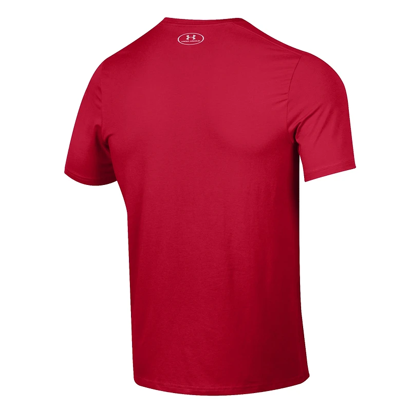T-shirt Under Armour Maryland Terrapins 2023 Sideline Performance pour homme rouge