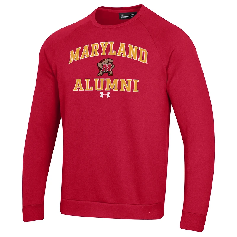 Men's Under Armour Red Maryland Terrapins Alumni All Day Pullover Sweatshirt
