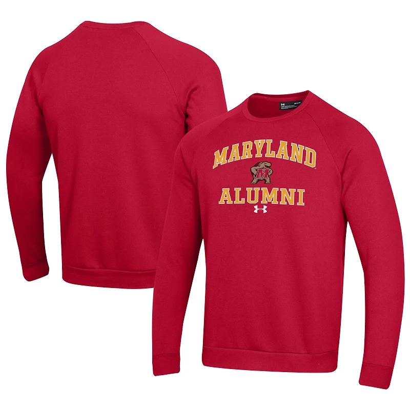 Men's Under Armour  Red Maryland Terrapins Alumni All Day Pullover Sweatshirt