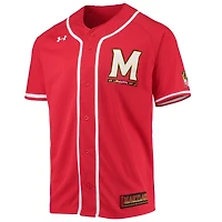 Maillot de baseball réplique Under Armour Maryland Terrapins pour homme rouge