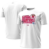 T-shirt Under Armour blanc pour homme, Maryland Terrapins, championnes nationales de basketball féminin NCAA 2006