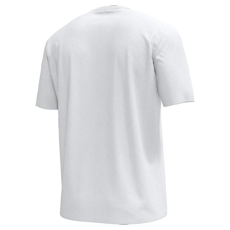 Men's Under Armour White Maryland Terrapins Iridescent Icon T-Shirt