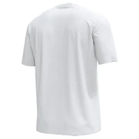 Men's Under Armour White Maryland Terrapins Iridescent Icon T-Shirt