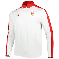 Under Armour Maryland Terrapins - Veste légère à col montant et performance pour homme Blanc