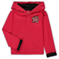 Ensemble sweat à capuche et pantalon de survêtement Maryland Terrapins Poppies Colosseum rouge/gris chiné pour tout-petit