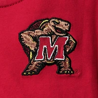 Ensemble sweat à capuche et pantalon de survêtement Maryland Terrapins Poppies Colosseum rouge/gris chiné pour tout-petit