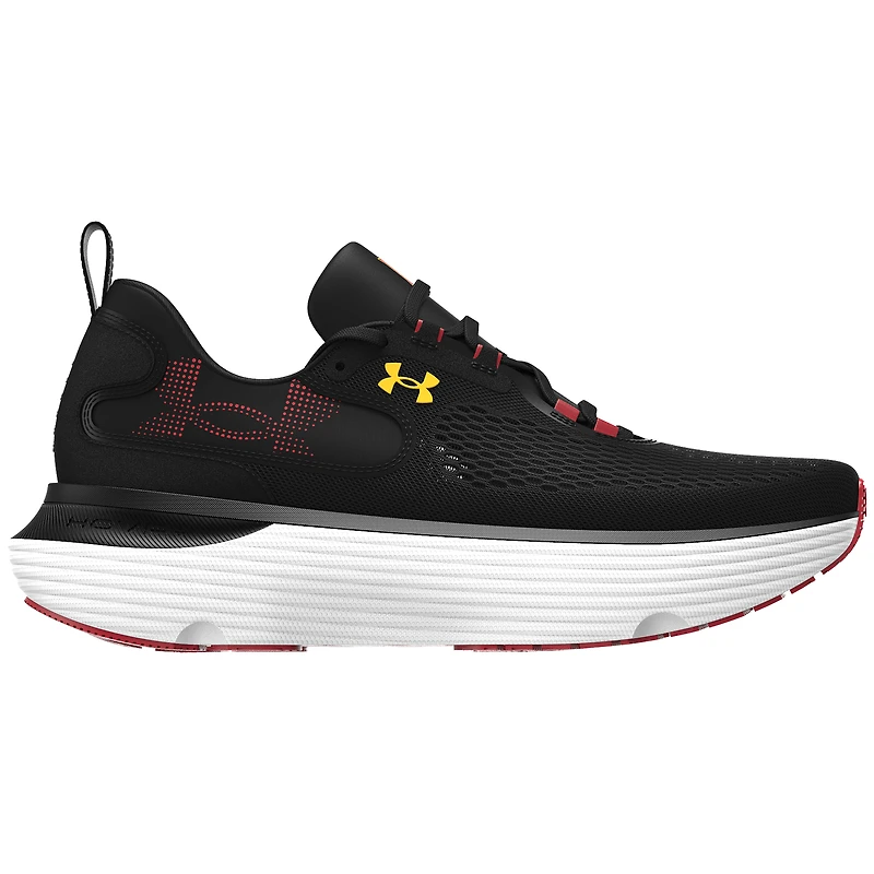 Chaussures de course unisexes Under Armour noires Maryland Terrapins Team Infinite Elite 2