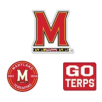 WinCraft  Maryland Terrapins 3-Pack Premium Fridge Magnet Set