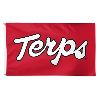 WinCraft Maryland Terrapins 3' x 5' Single-Sided Script Deluxe Flag