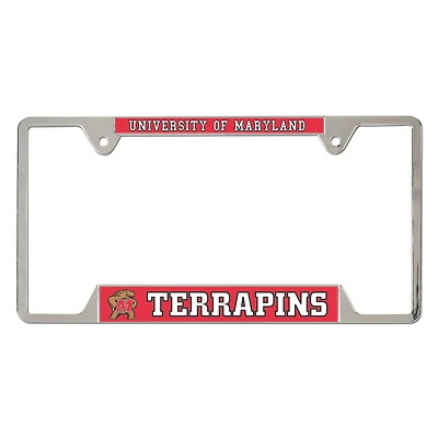 WinCraft Maryland Terrapins Chrome Plated Metal License Plate Frame