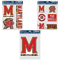 Lot de trois autocollants WinCraft Maryland Terrapins