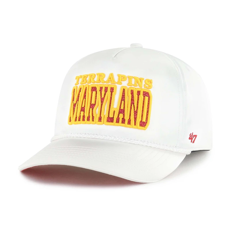 Casquette ajustable Outspoken Hitch blanche pour femme des Maryland Terrapins, modèle 1947