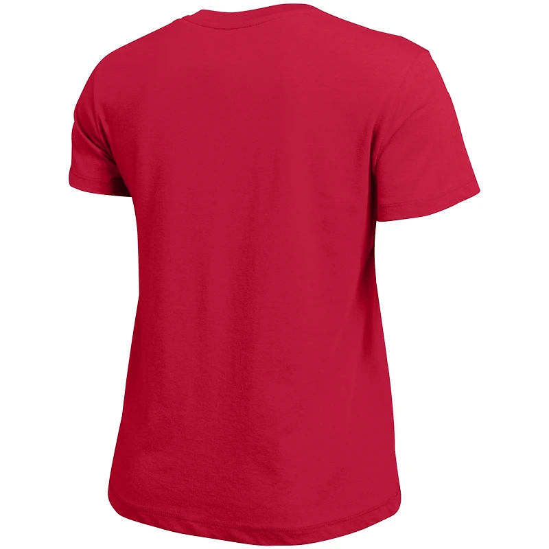 Women's Champion  Red Maryland Terrapins Arched Over Logo T-Shirt