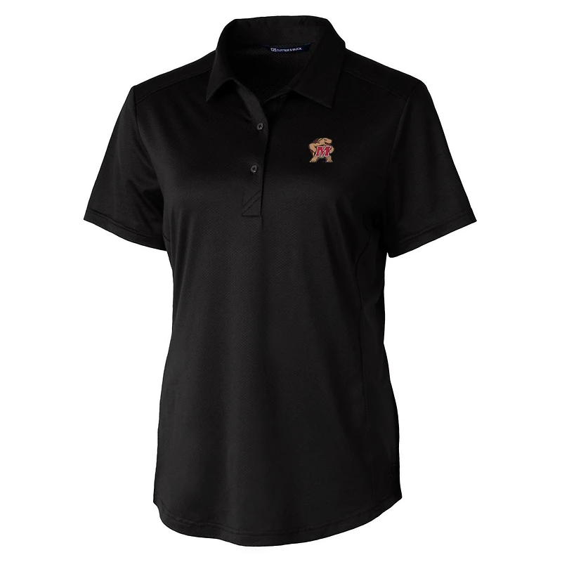 Women's Cutter & Buck Black Maryland Terrapins Prospect Polo