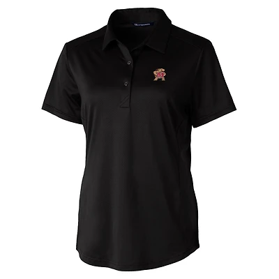 Women's Cutter & Buck Black Maryland Terrapins Prospect Polo