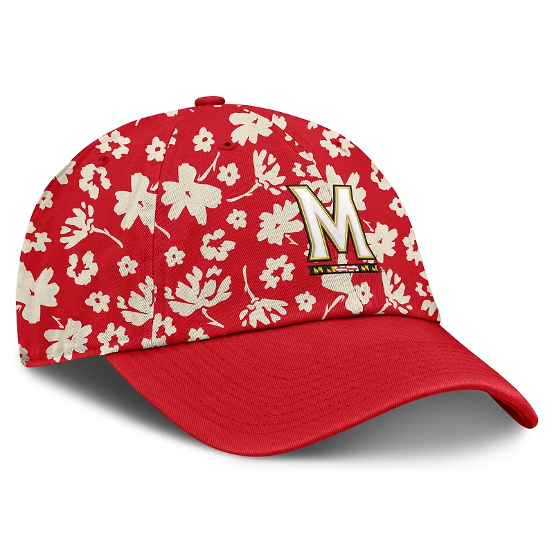 Chapeau ajustable Fanatics rouge Maryland Terrapins Blossom pour femme