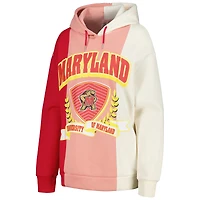 Women's Gameday Couture Red Maryland Terrapins Hall of Fame Colorblock Pullover Hoodie